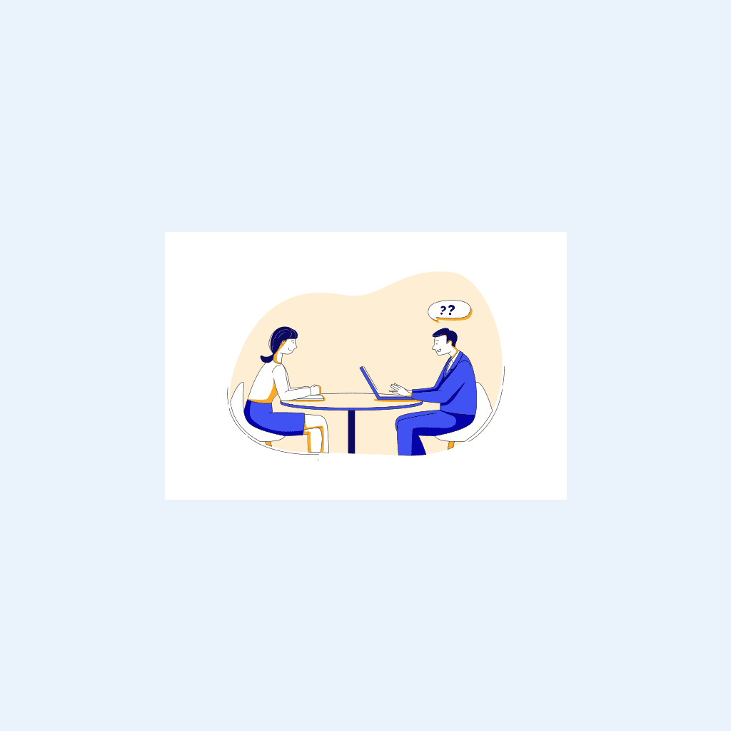 Illustration for Vorstellungsgespräch: die häufigsten Fragen und wie du souverän antwortest