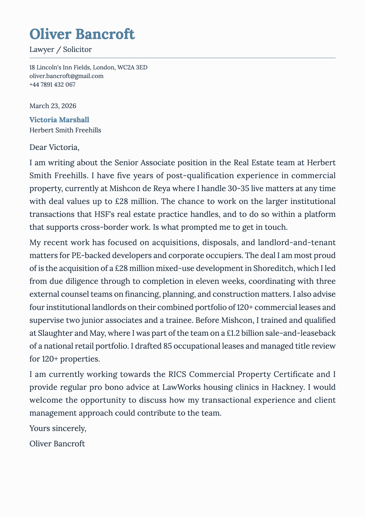 undefined cover letter example