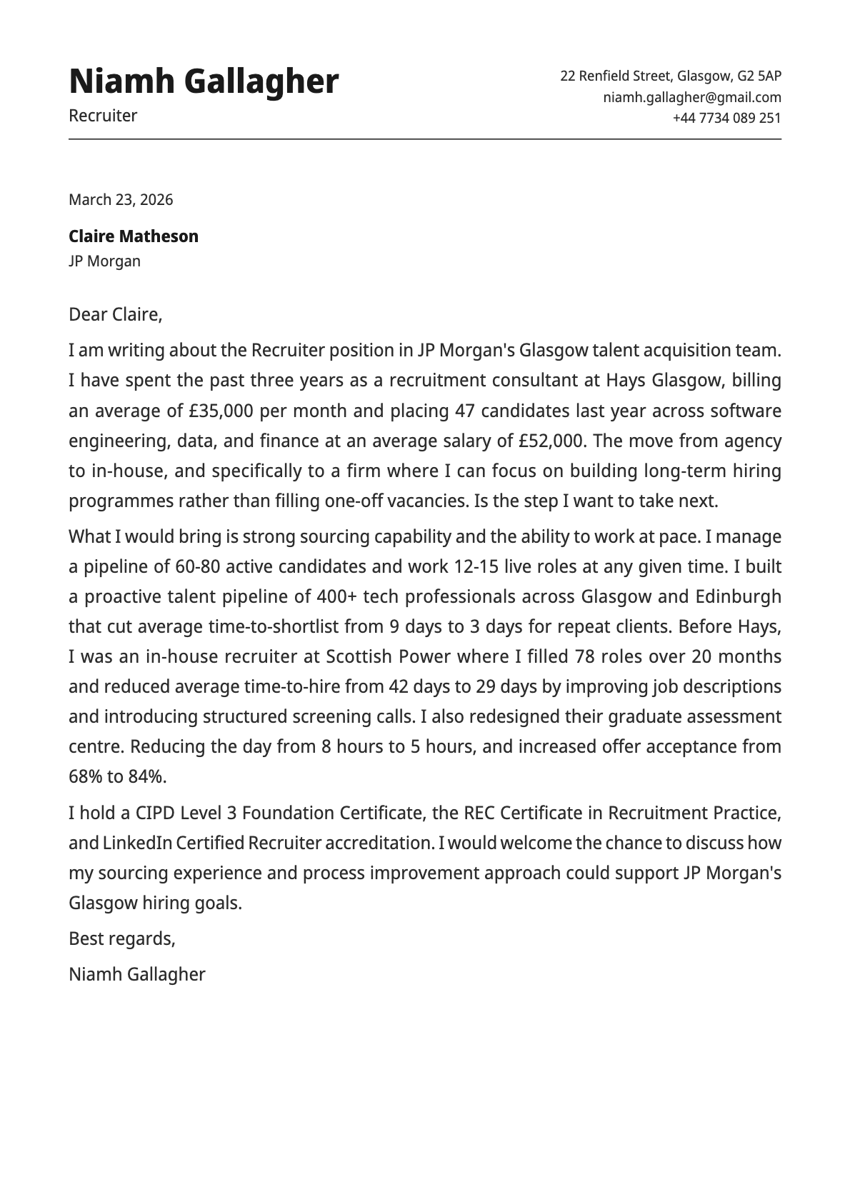 undefined cover letter example