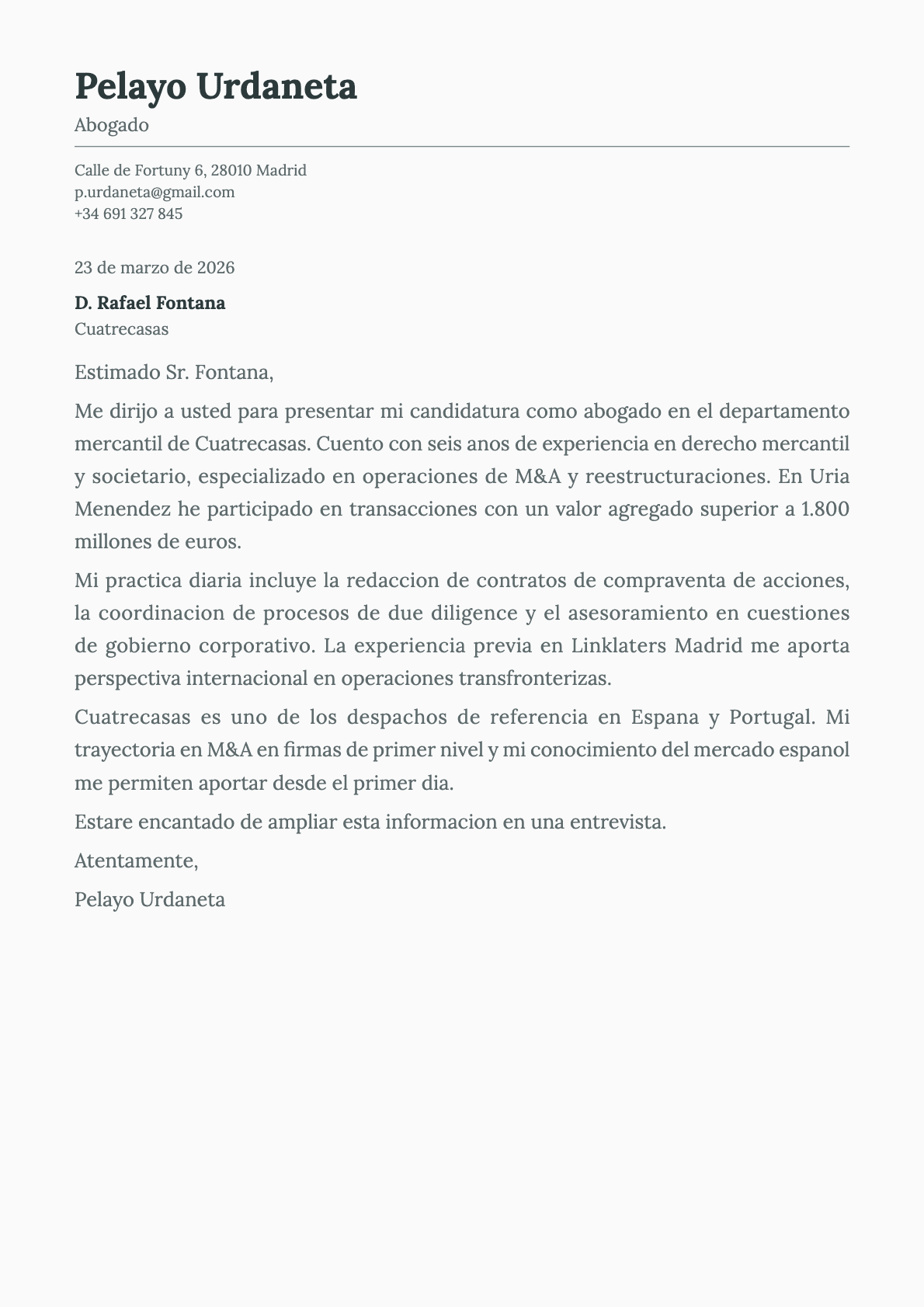 undefined cover letter example