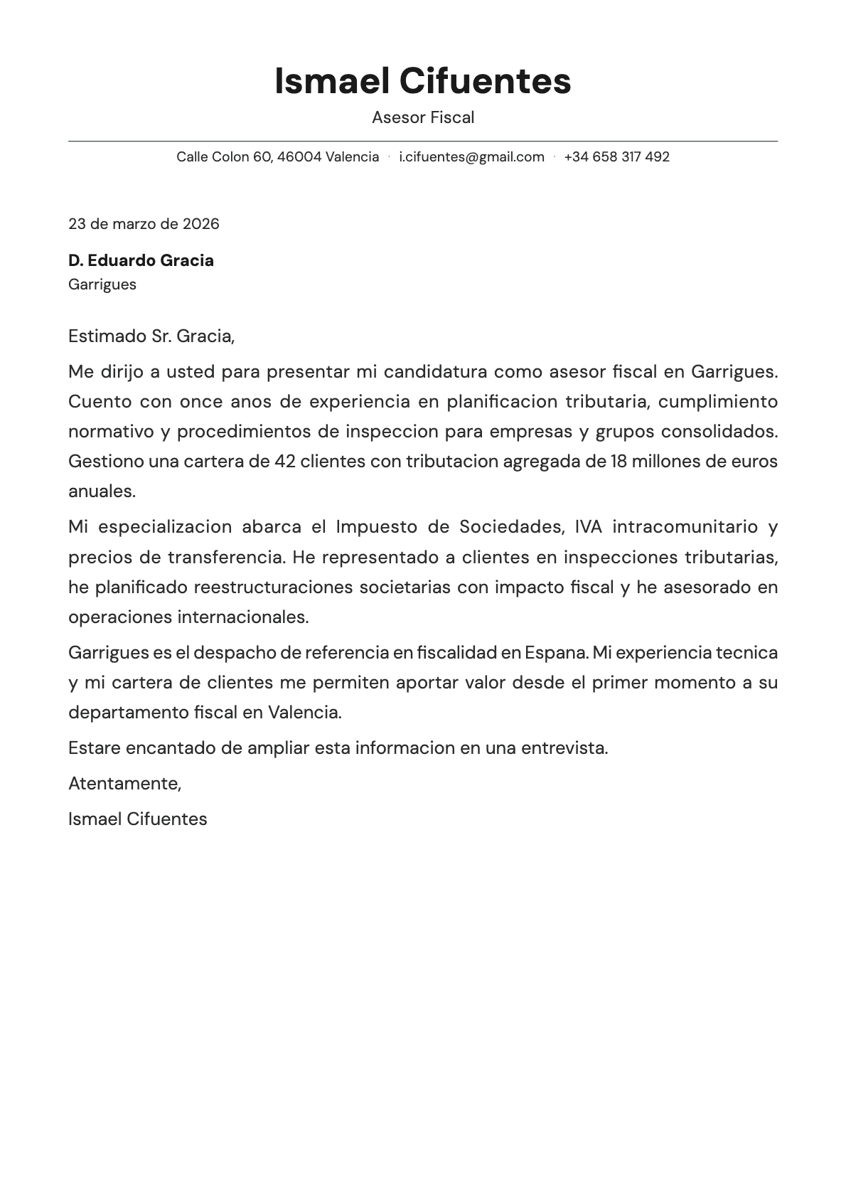 undefined cover letter example