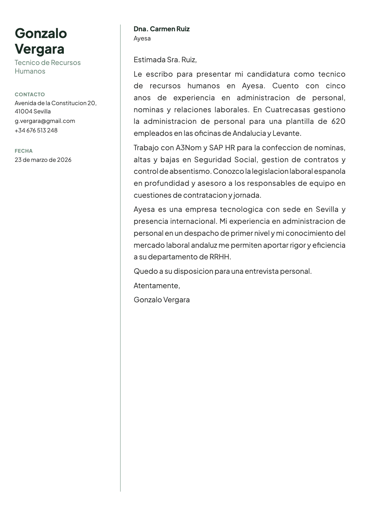 undefined cover letter example