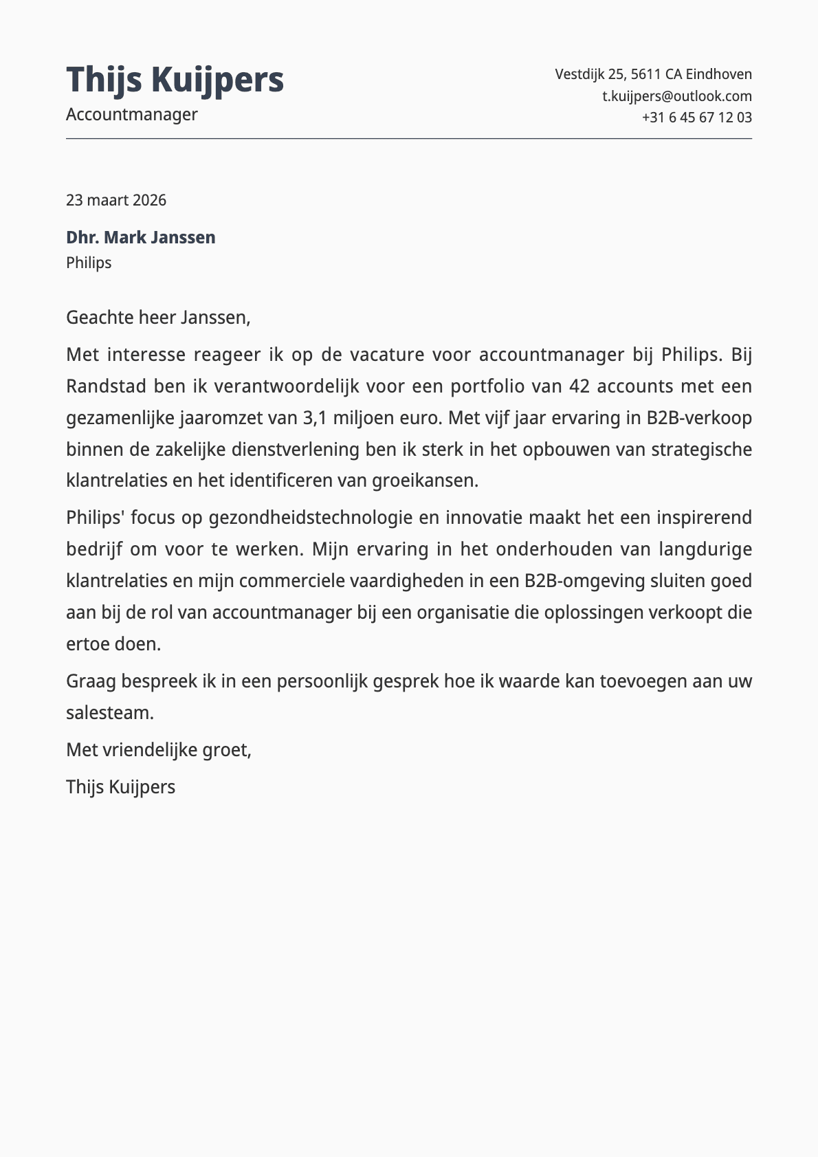 undefined cover letter example