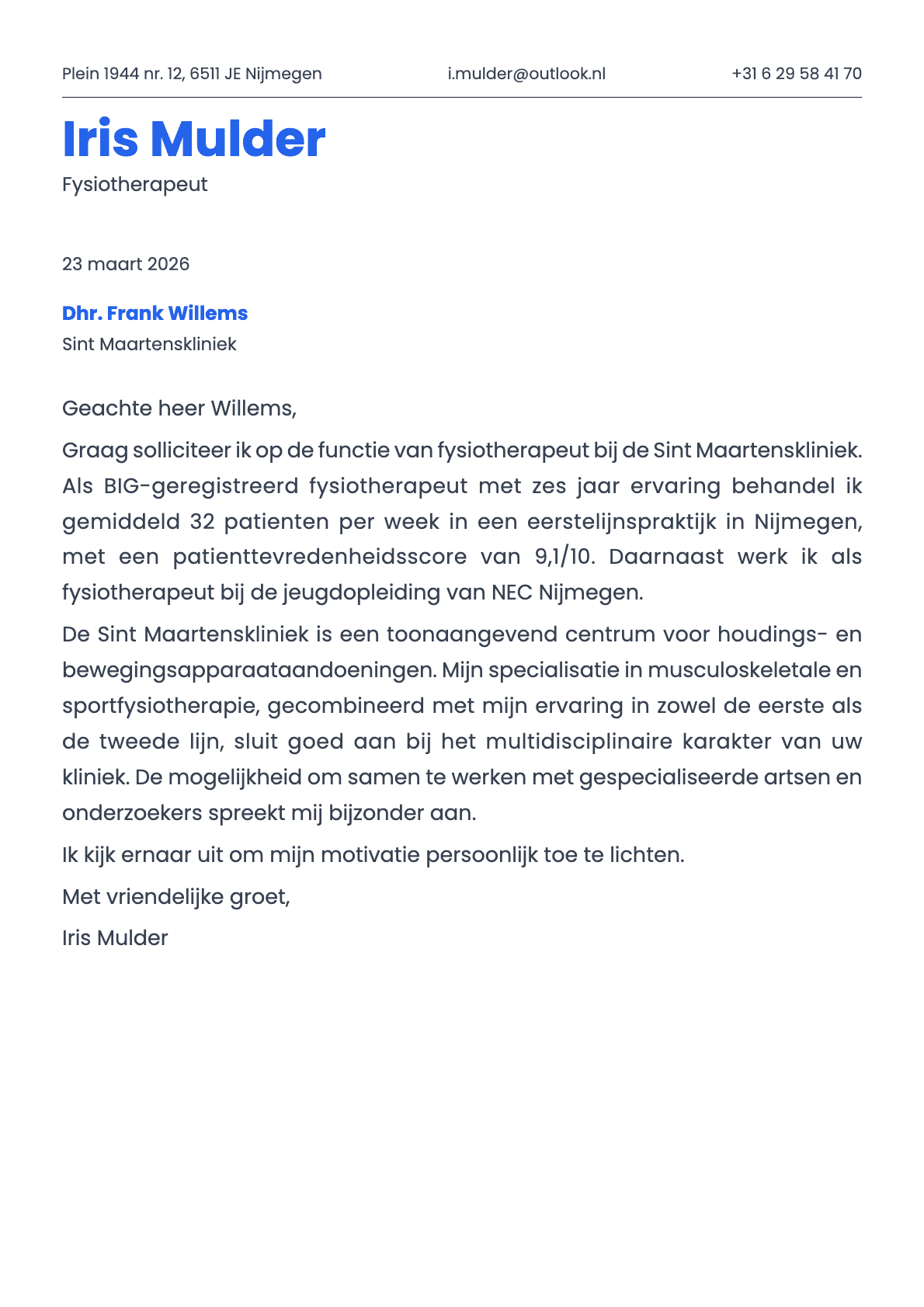 undefined cover letter example