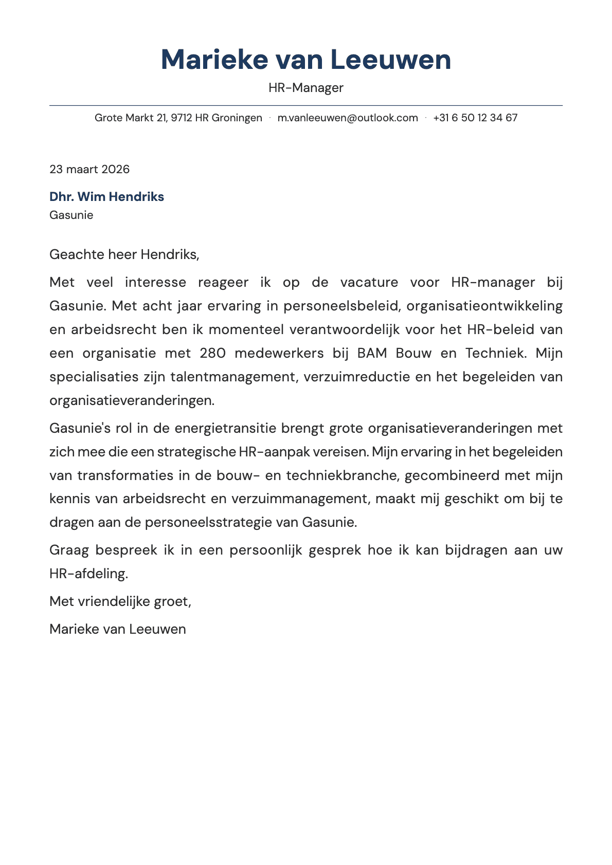 undefined cover letter example