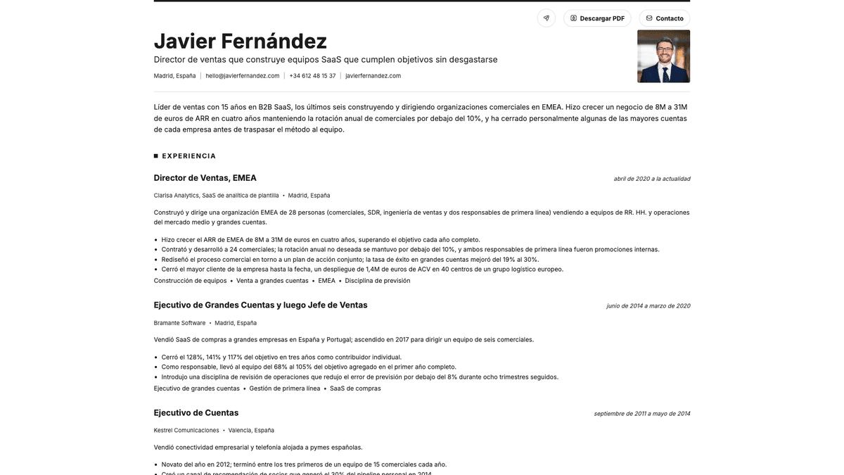 Graphite online resume example