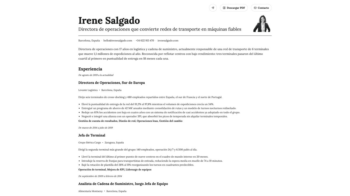 Nickel online resume example
