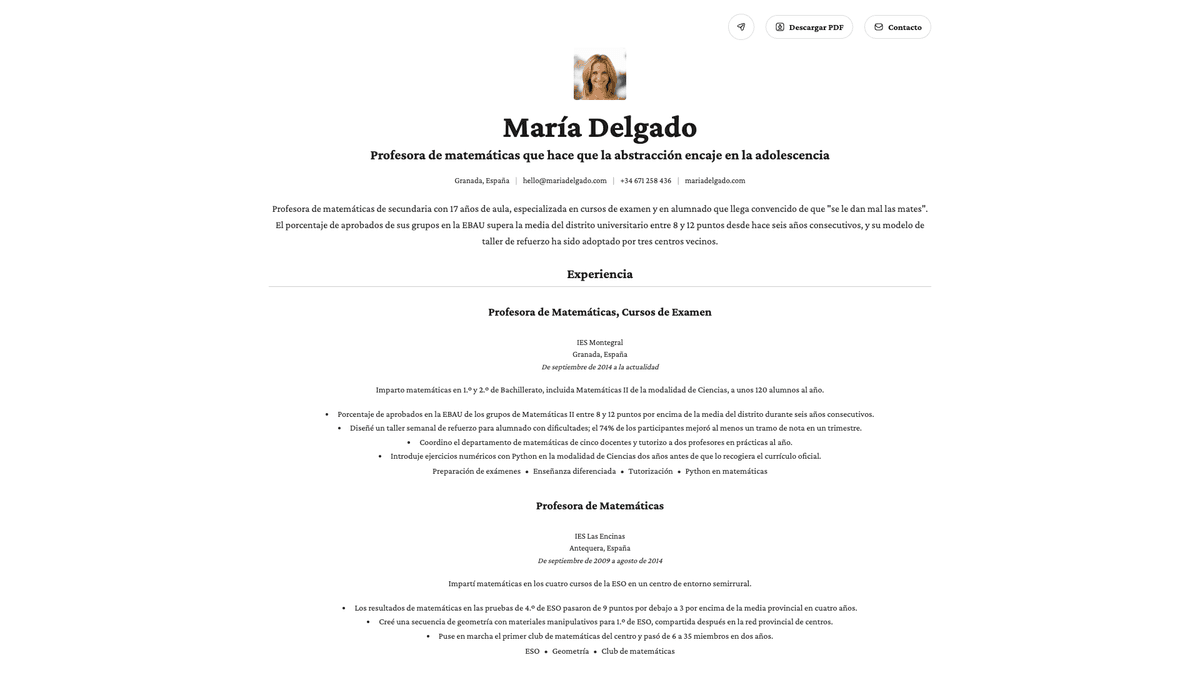 Topaz online resume example