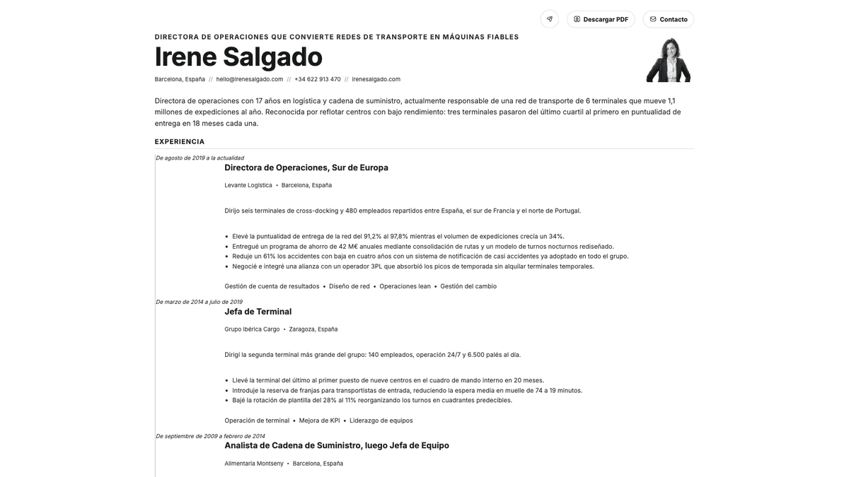 Zinc online resume example