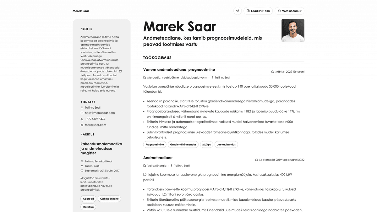 Aurum online resume example