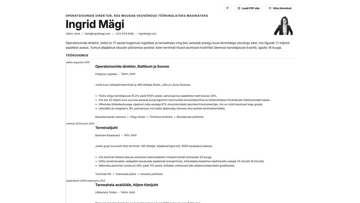 Zinc online resume example
