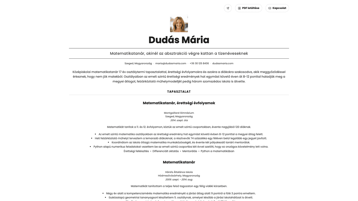 Quartz online resume example