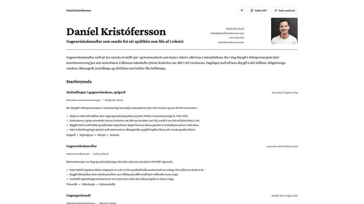 Cobalt online resume example