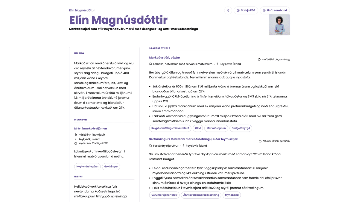 Opal online resume example