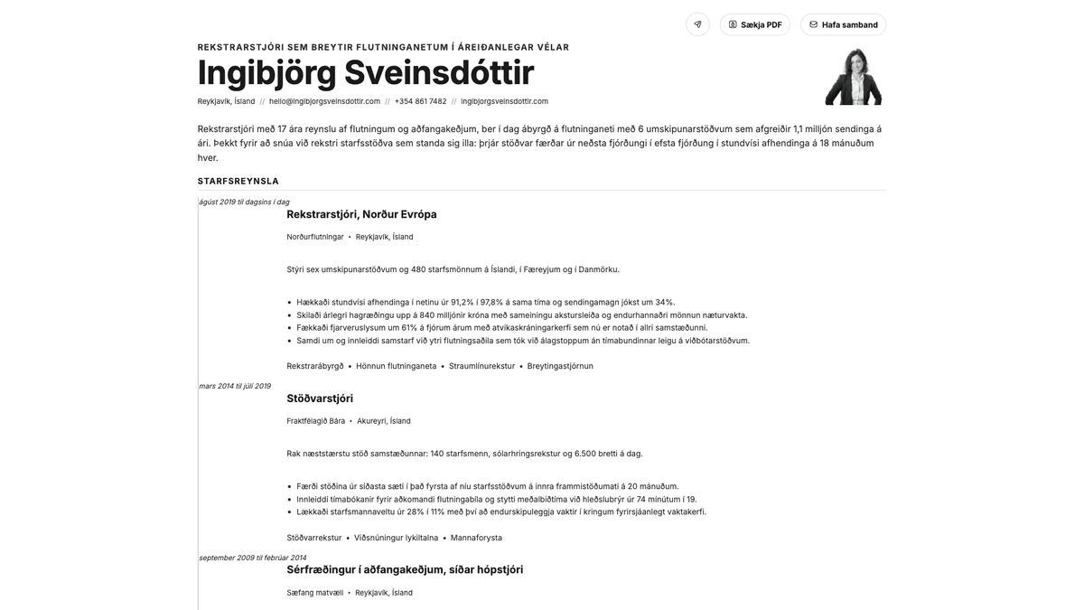Zinc online resume example