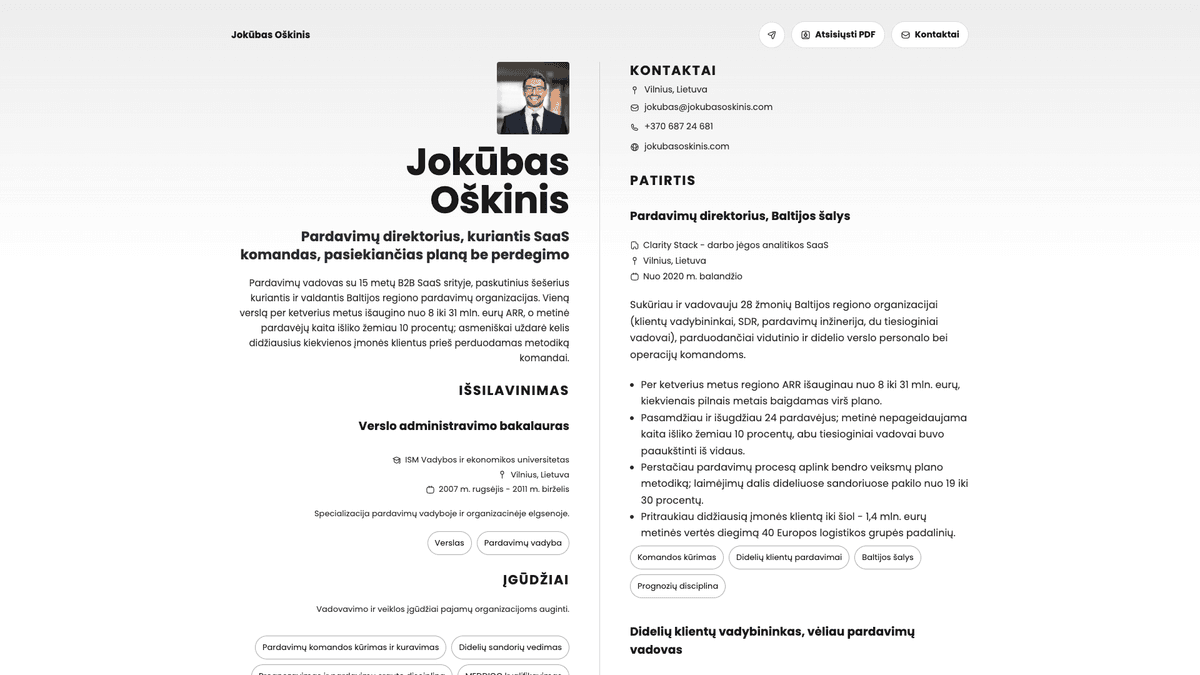 Amber online resume example