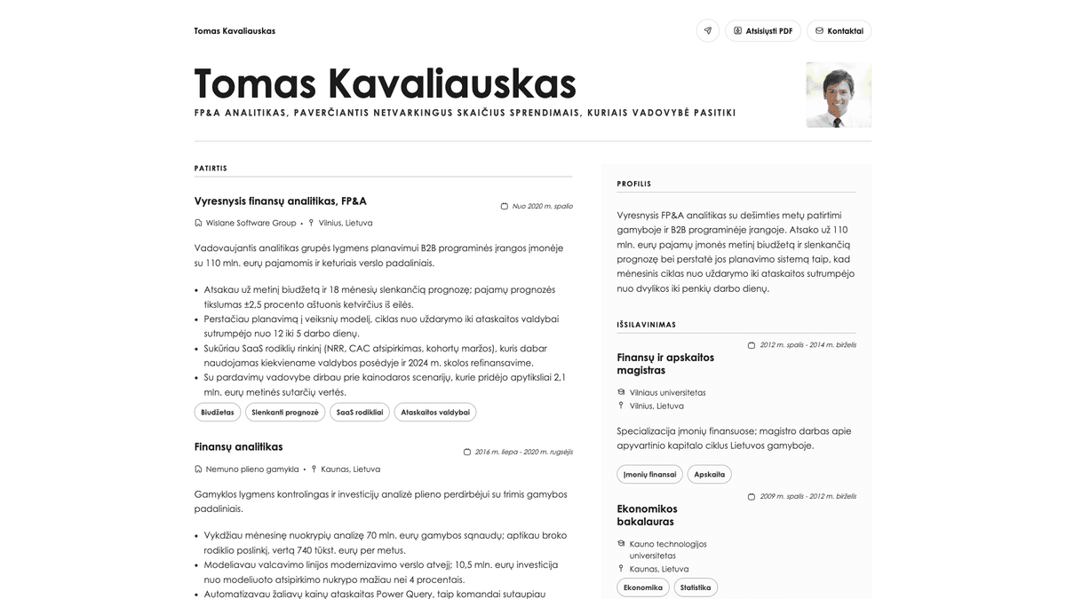 Bronze online resume example