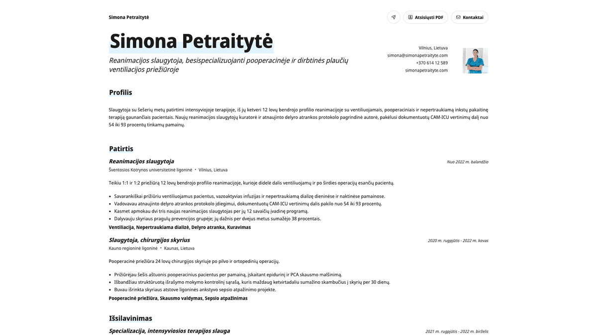 Copper online resume example