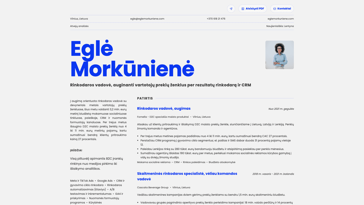Fern online resume example