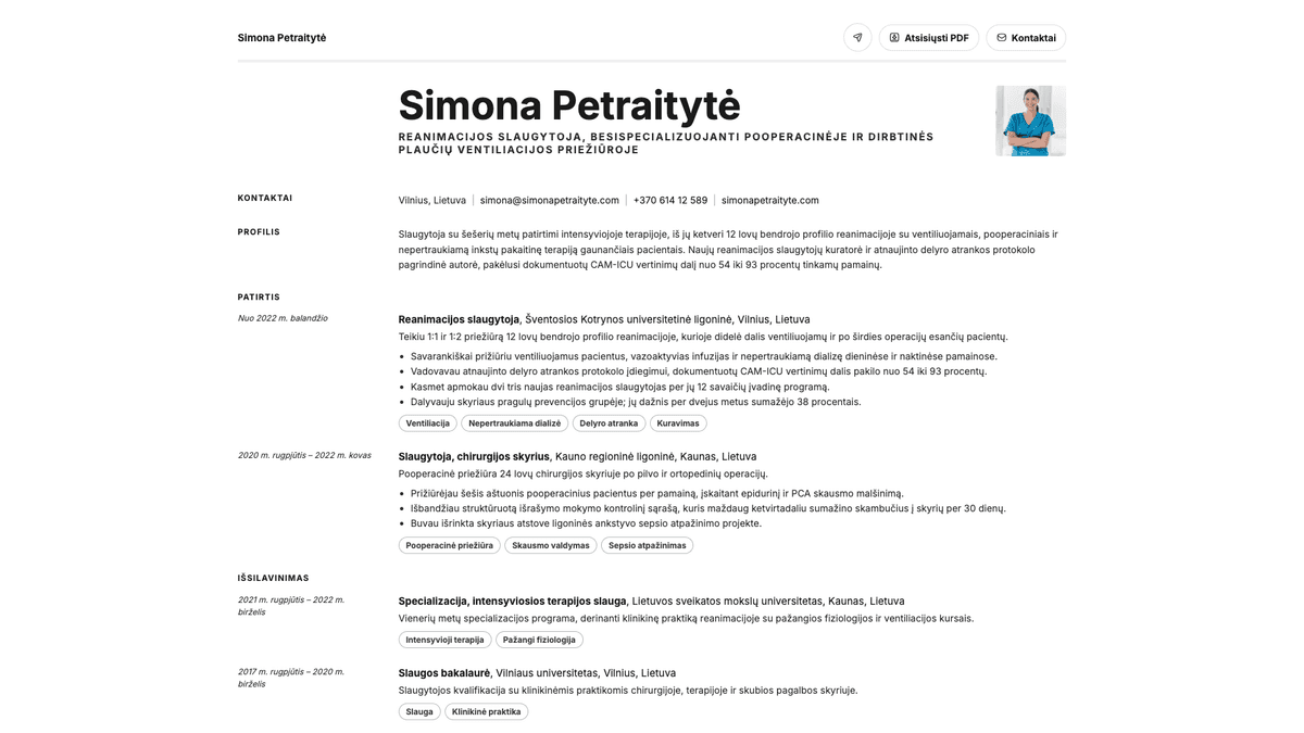Ivory online resume example