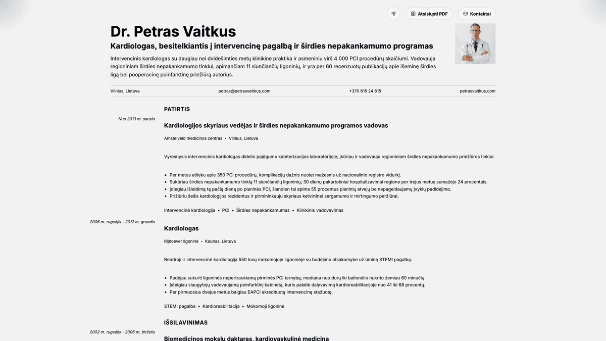 Marble online resume example