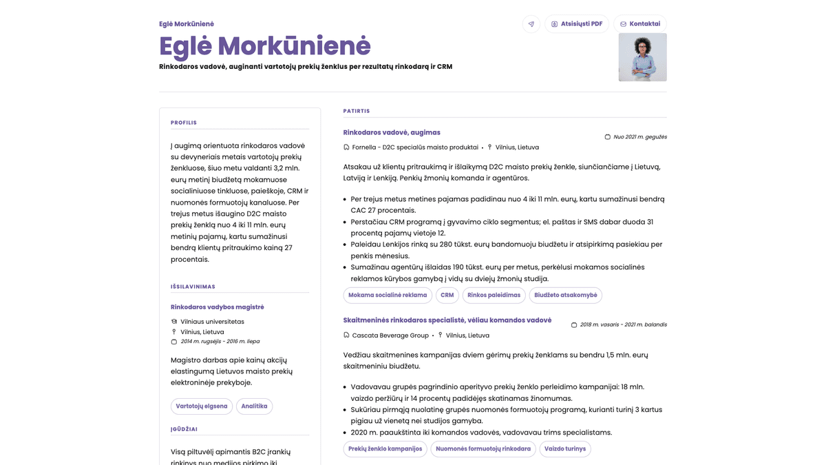 Opal online resume example