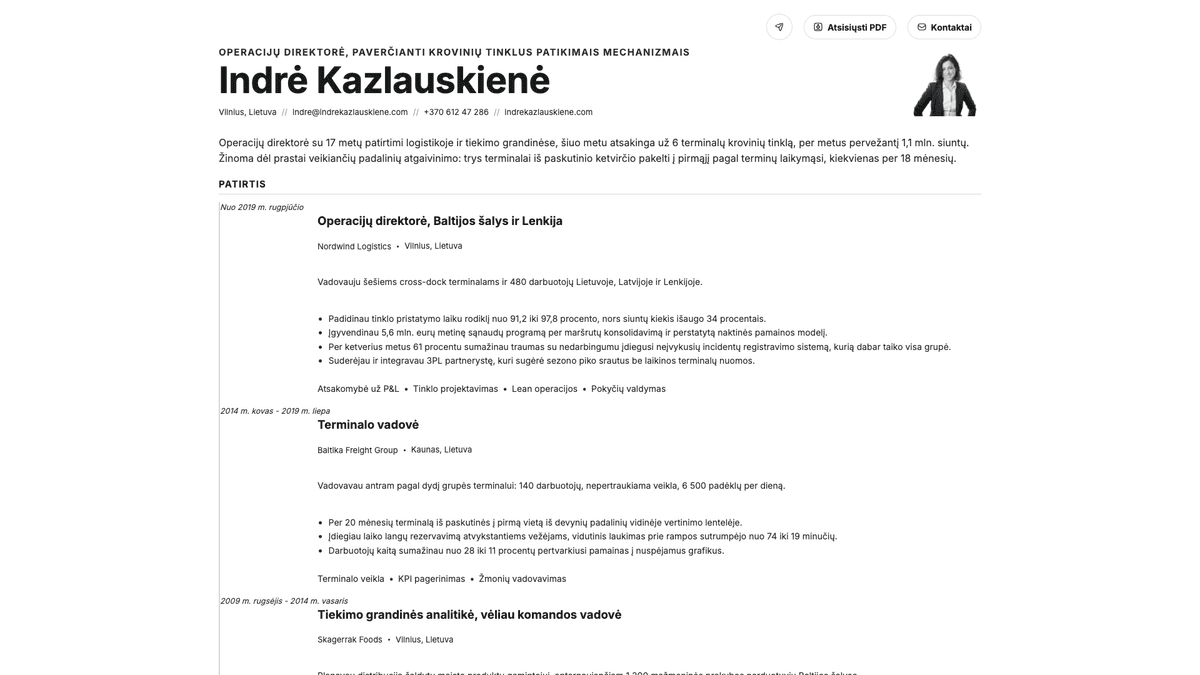 Zinc online resume example