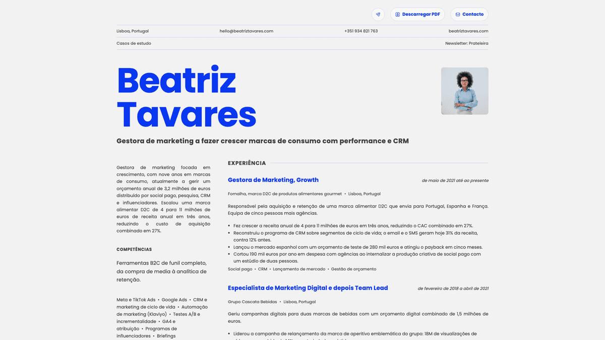 Fern online resume example