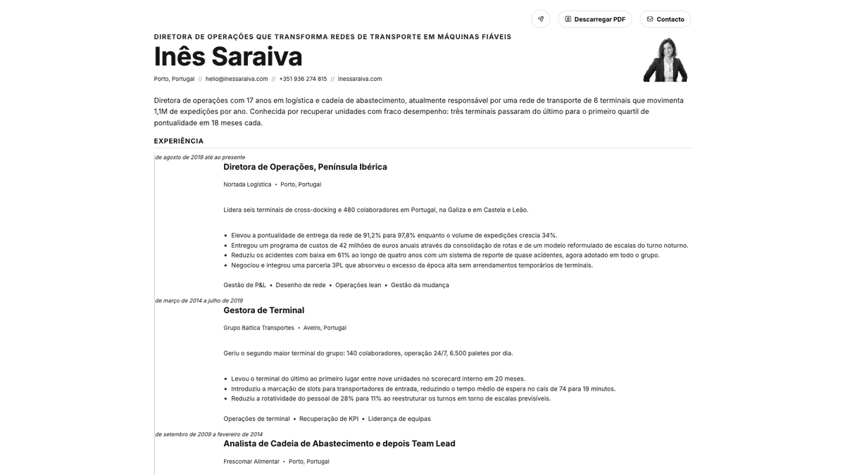 Zinc online resume example