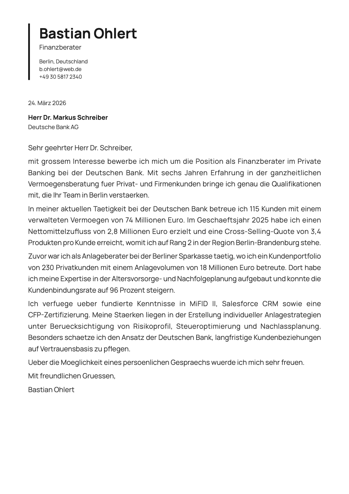 Onyx cover letter template preview