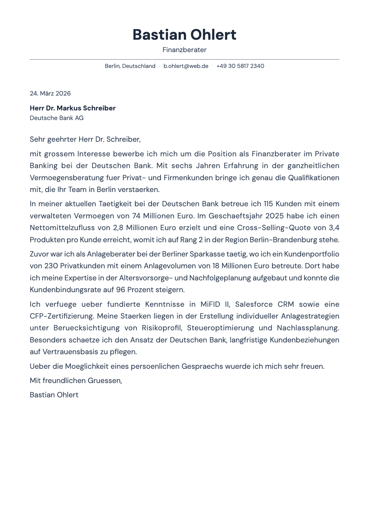 Slate cover letter template preview
