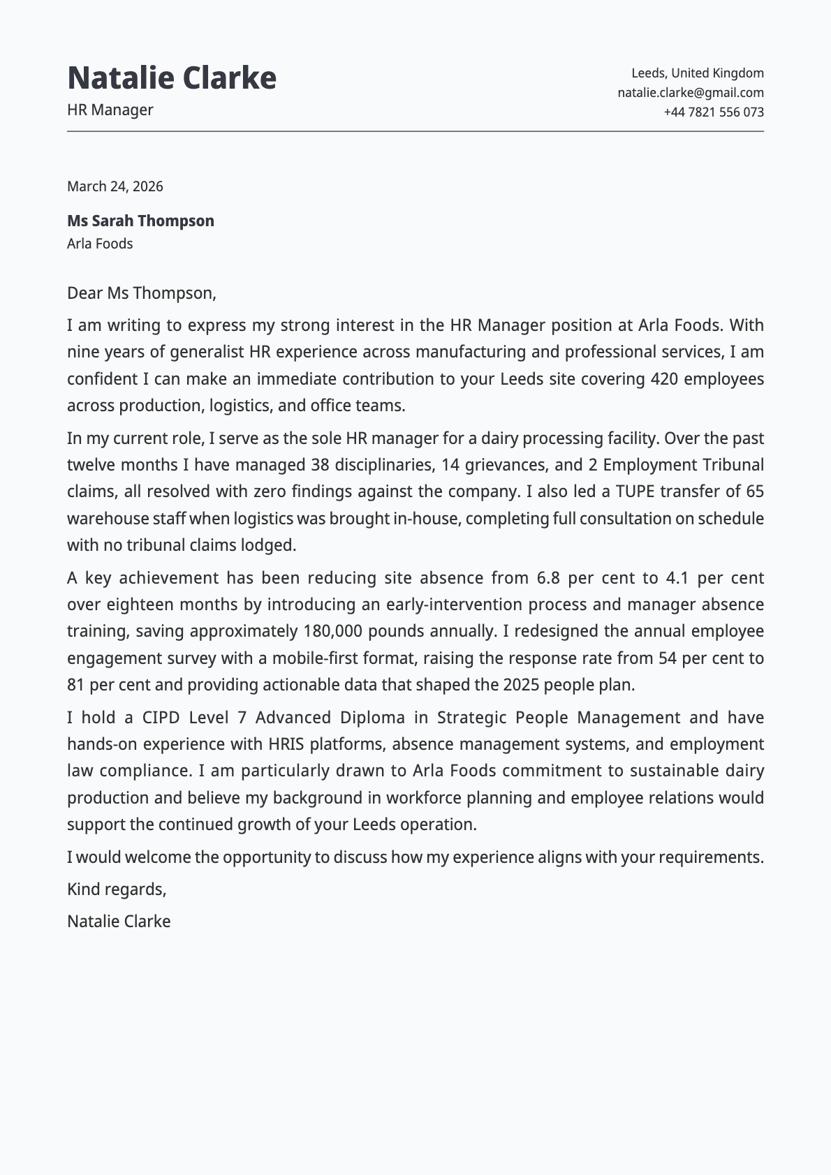 Cobalt cover letter template preview