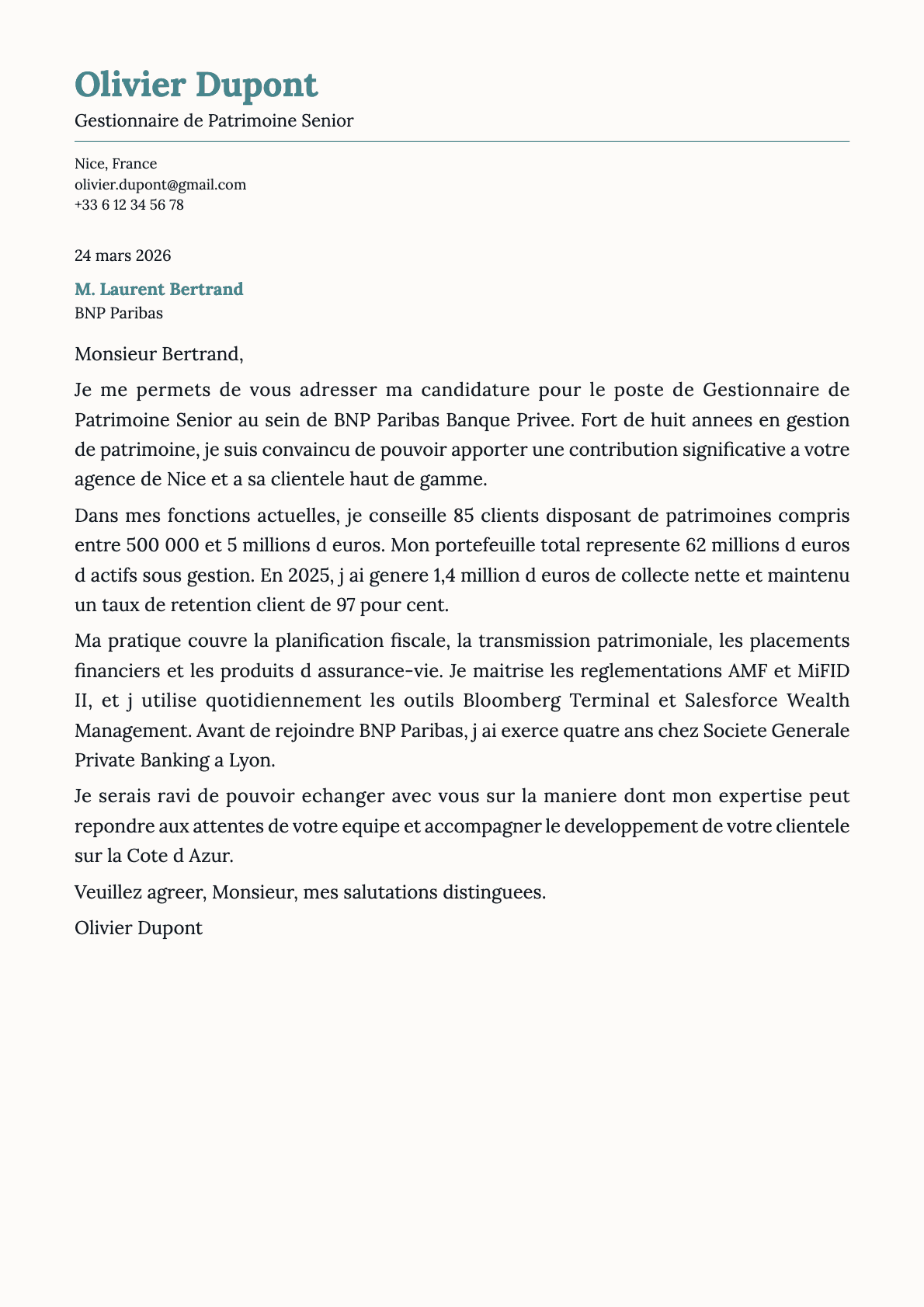 Nickel cover letter template preview