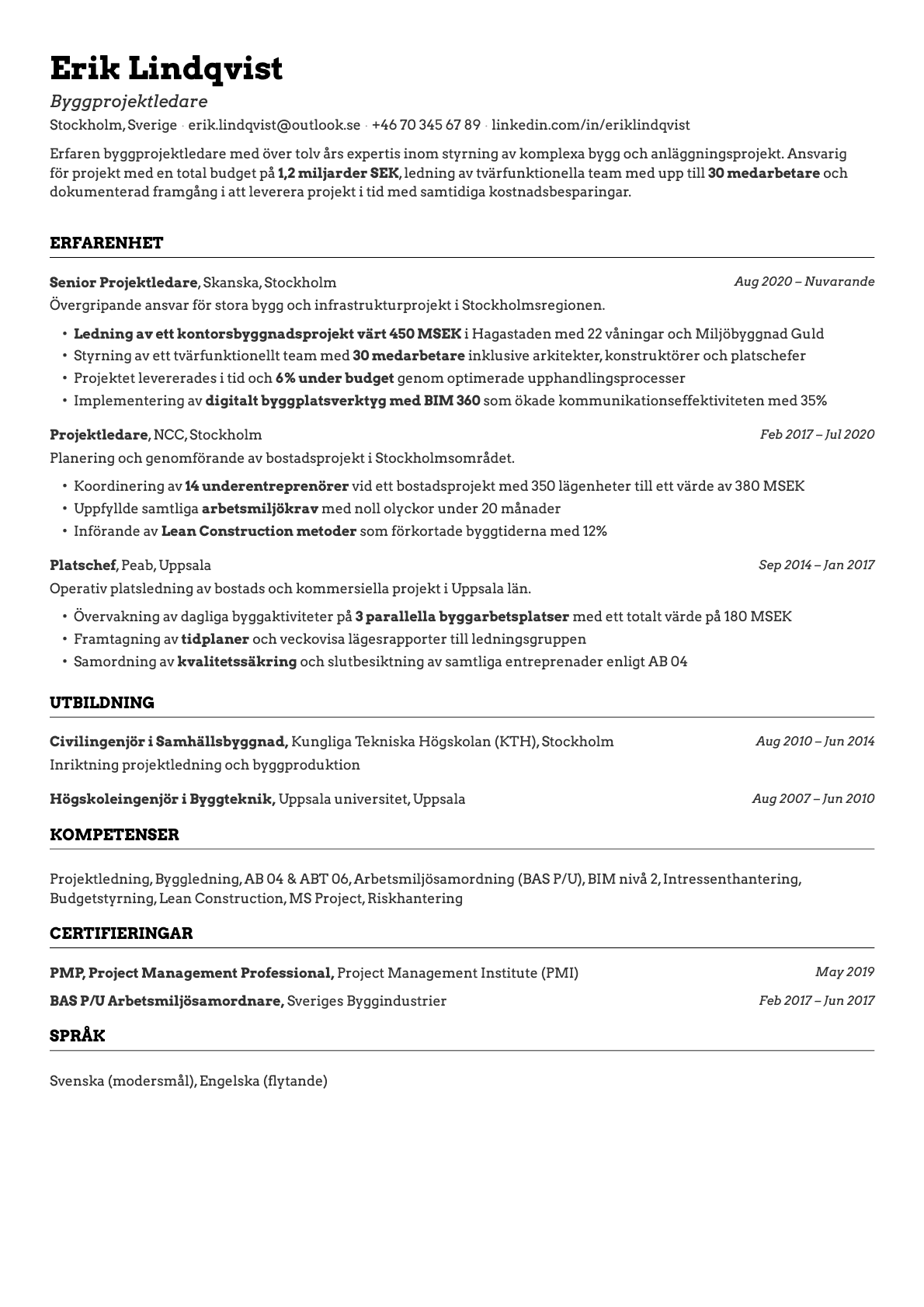 Cobalt cover letter template preview