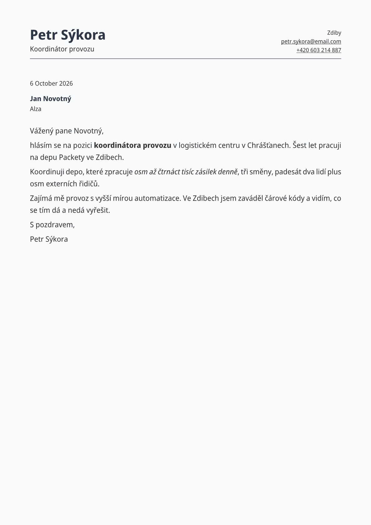 Cobalt cover letter template preview