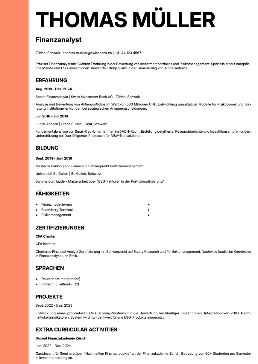 Bold Edge template preview