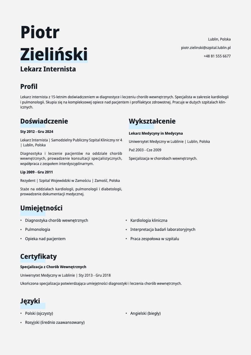 Copper template preview