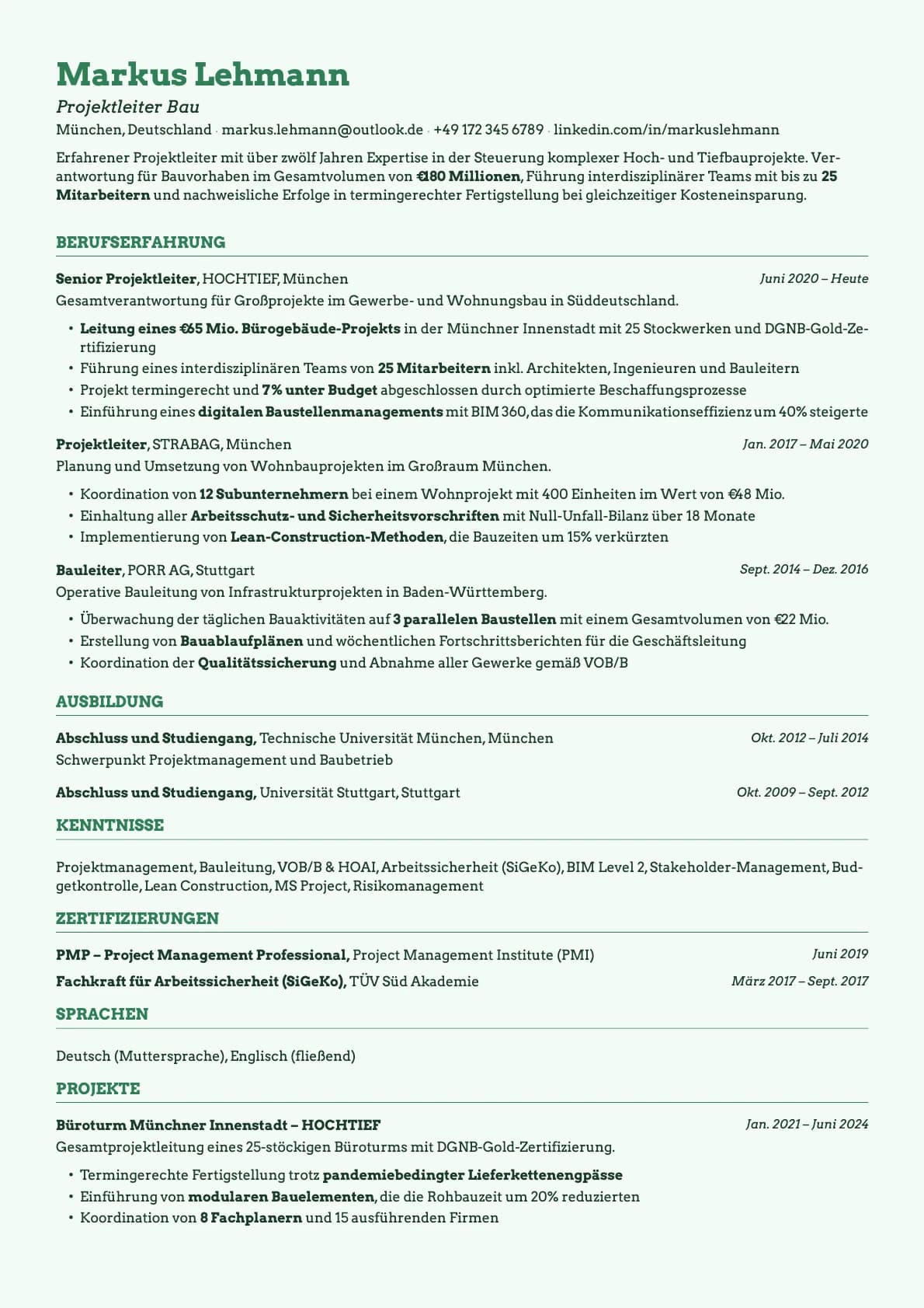 Emerald template preview