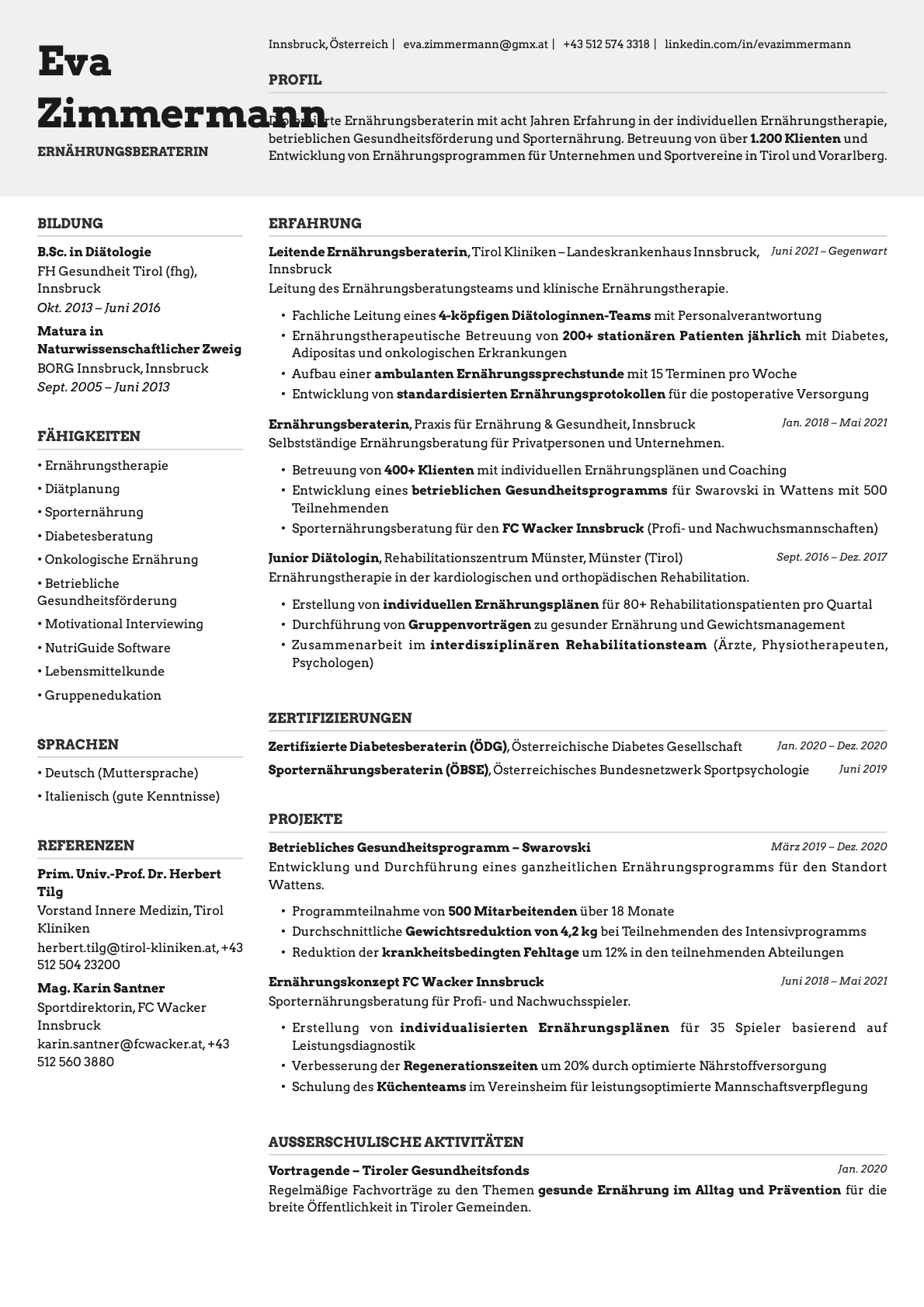 Limestone resume template preview