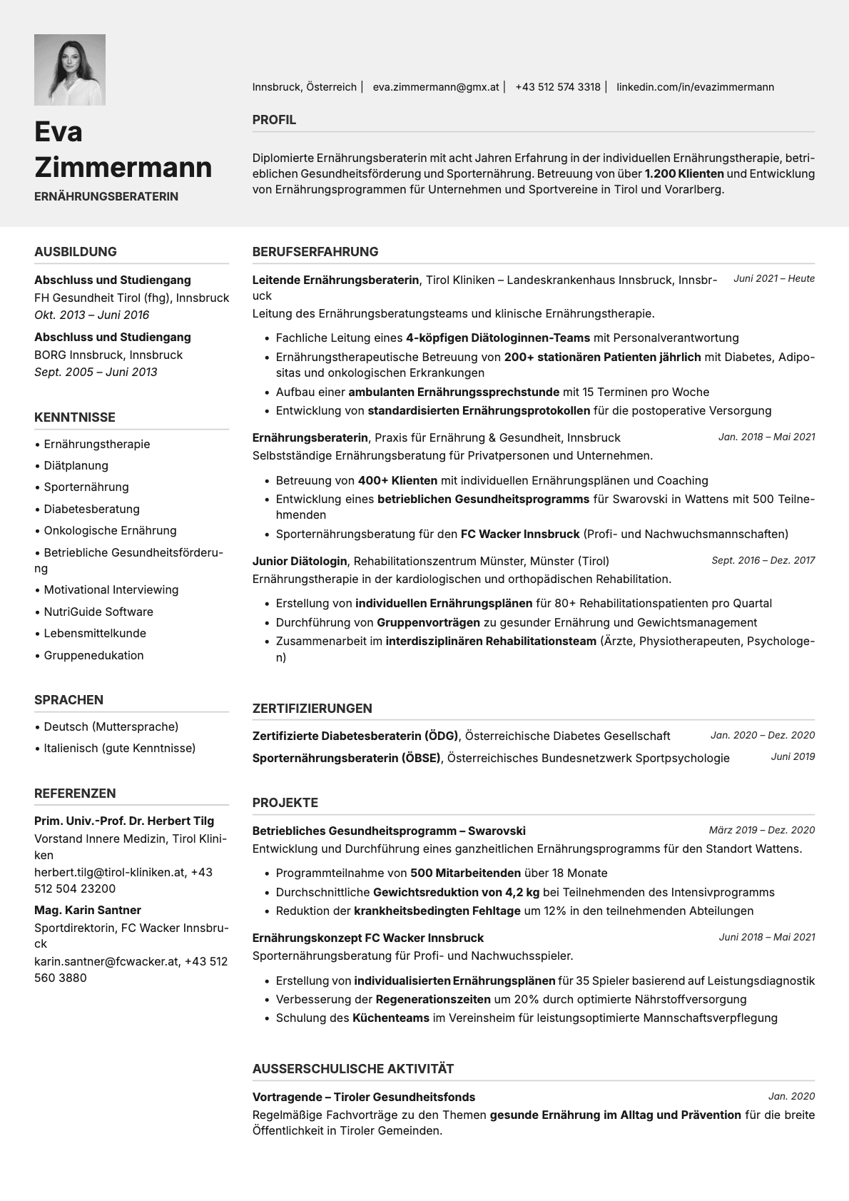 Limestone Photo resume template preview