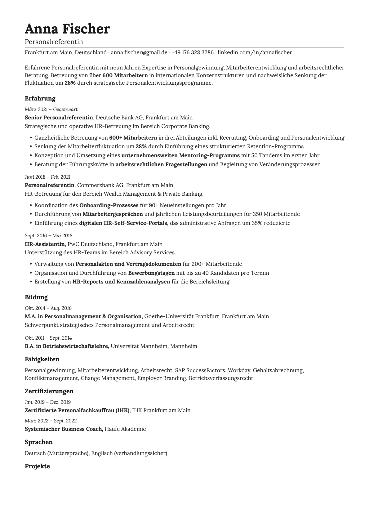 Nickel resume template preview