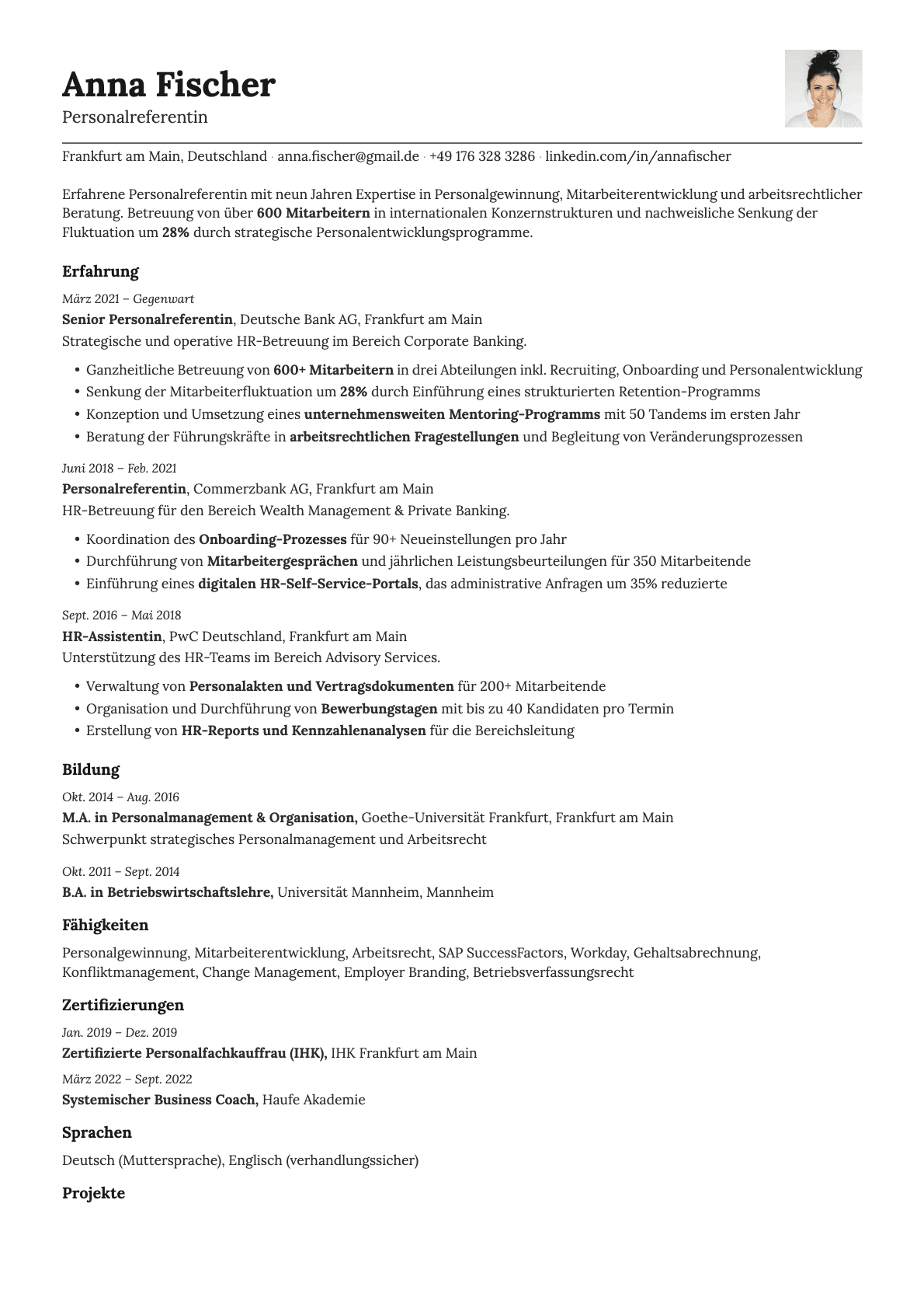 Nickel Photo resume template preview