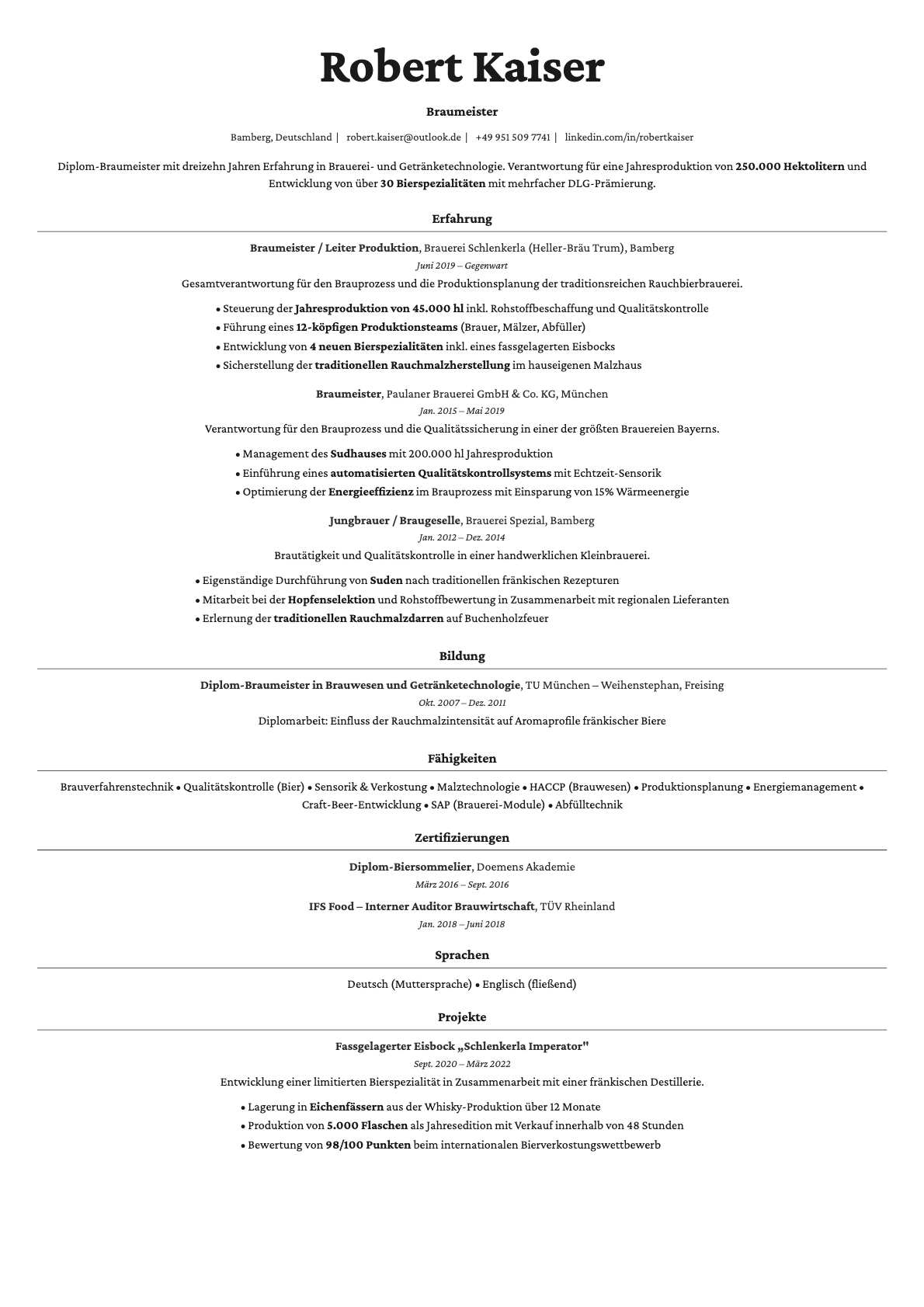 Topaz resume template preview