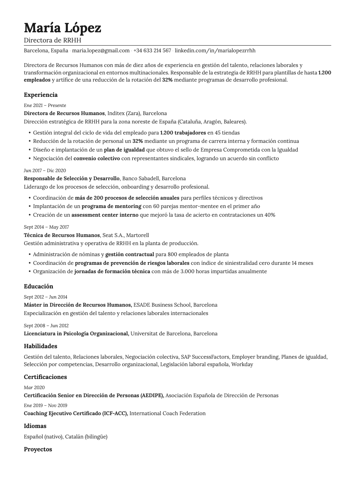 Nickel resume template preview