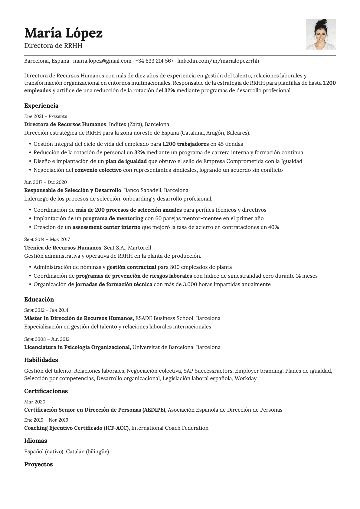 Nickel Photo resume template preview