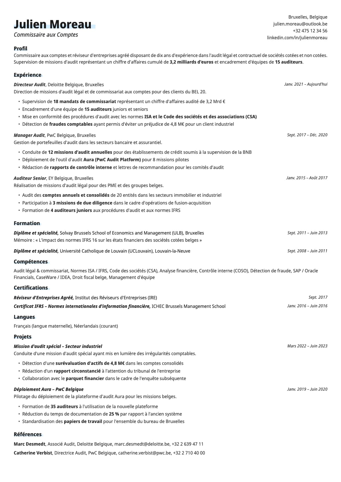 Copper template preview