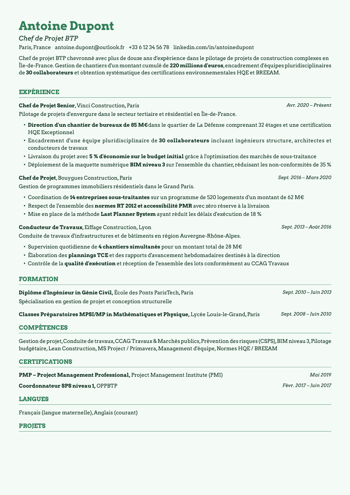 Emerald template preview