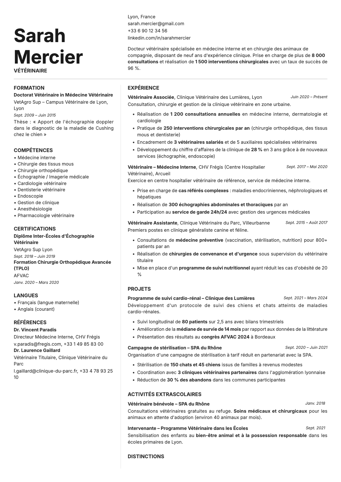 Obsidian resume template preview