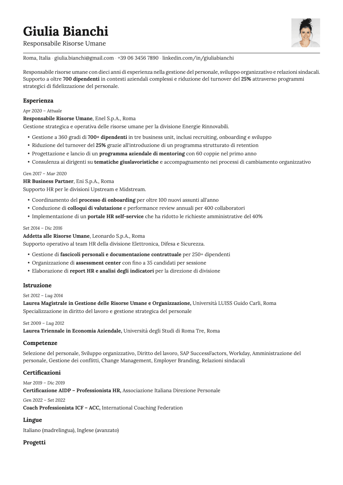 Nickel Photo resume template preview