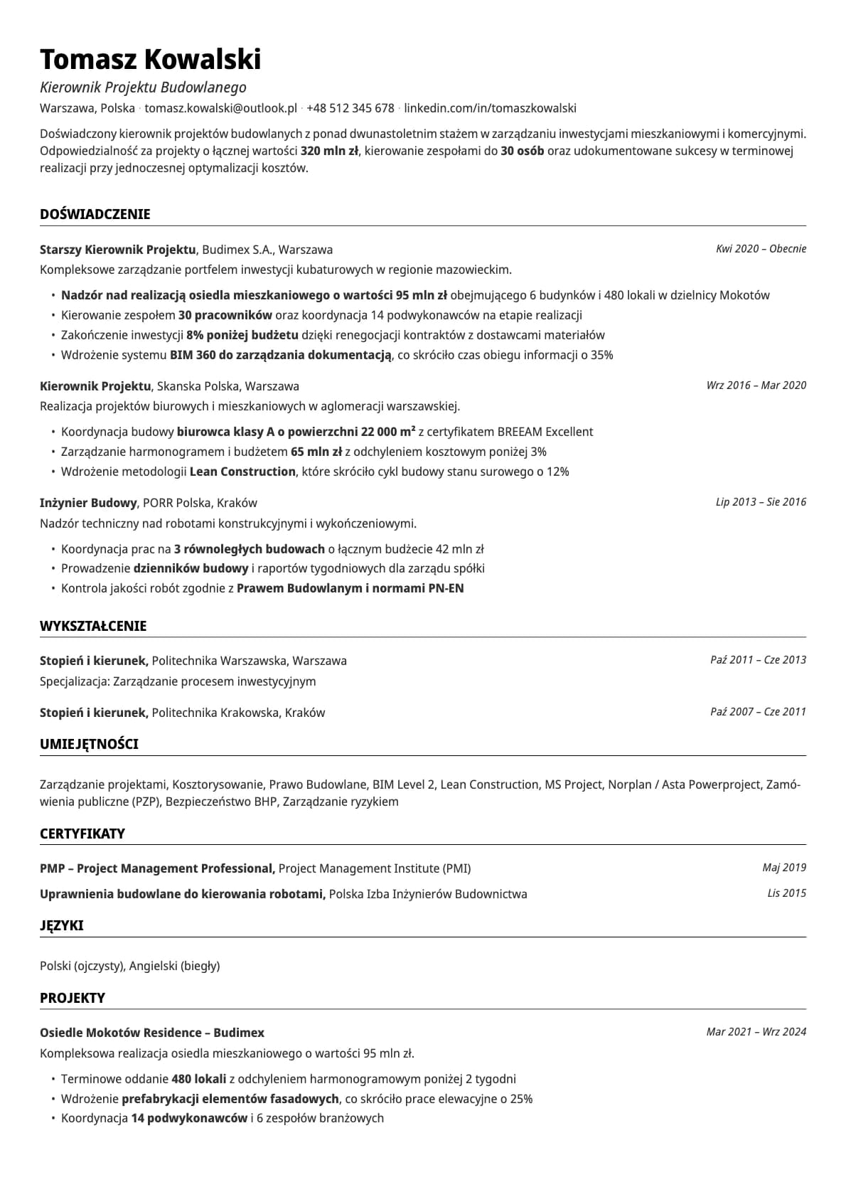 Emerald template preview